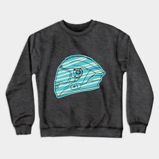 best racing helmet illustration Crewneck Sweatshirt